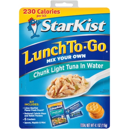 STARKIST Starkist Lunch To-Go Chunk Light Tuna In Water 4.1 oz. Pouch, PK12 495430